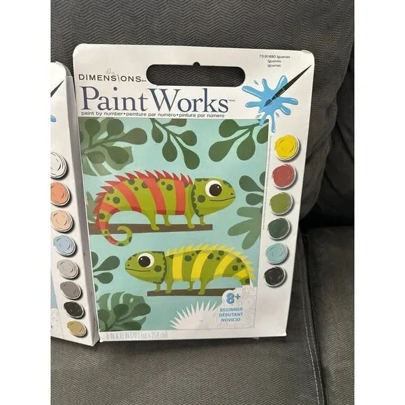 Dimensions paint works 2 sets paint by number - Picture 3 of 7